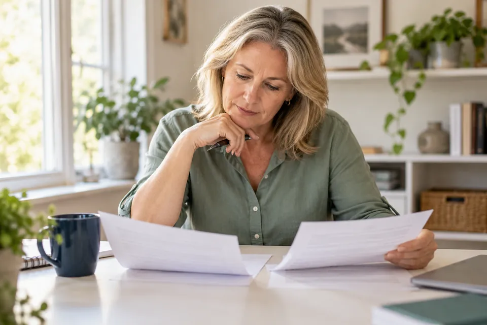 Illustrative business owner comparing two funding offers side by side